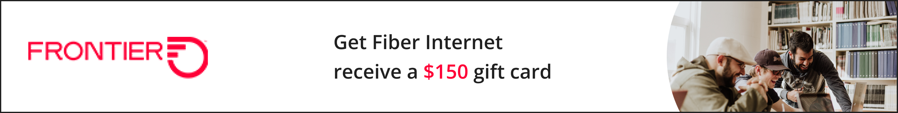 Ad for Frontier Internet referral program